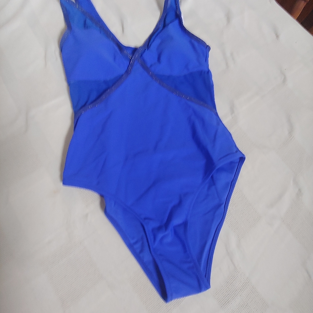New bathing suit with sheer panels sold on Amazon